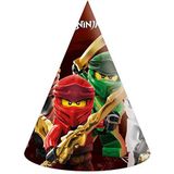 Procos Folat - Hoedjes Papier Composteerbaar Lego Ninjago - 6 stuks