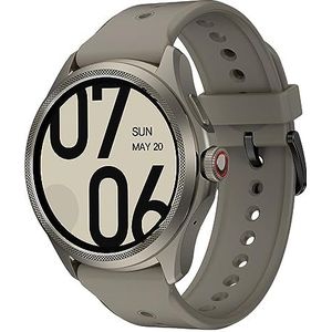 Ticwatch Pro 5 Android Smartwatch voor mannen, Snapdragon W5+ Gen 1 Wear OS Smartwatch, 80 uur lange batterijduur, gezondheid, fitnesstracking, 5 ATM, waterbestendigheid, kompas, alleen compatibel met