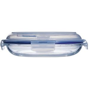 Luminarc Pure Box Active glazen schaal met deksel, 23 cm, 70 cl, tweekleurig