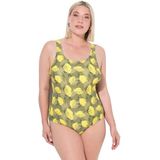 Ulla Popken - Badpak - Citroengeel - Soft Cup - Bustier