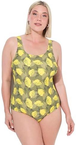 Ulla Popken - Badpak - Citroengeel - Soft Cup - Bustier