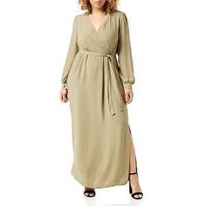 Dorothy Perkins Dames Khaki Wrap Maxi Jurk