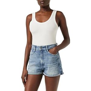 G-STAR Raw Tedie Ultra High Shorts voor dames, blauw (Sun Faded Ice Fog Destroyed), 25W