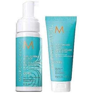Moroccanoil Curl Control Mousse 150 ml & Moroccanoil Curl Defining Cream, Travel Size 75 ml