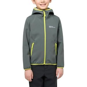 Jack Wolfskin - FOURWINDS JACKET KIDS - Softshell-jack - Slate green - Winddicht en Waterafstotend