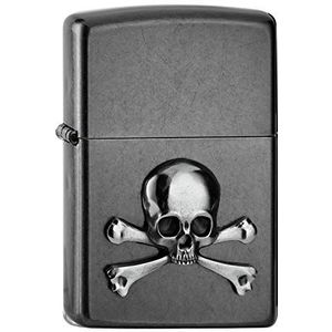 Zippo 2006515 PL 28378 Skull & Bones embleem aansteker, messing, design, 5,83,81,2