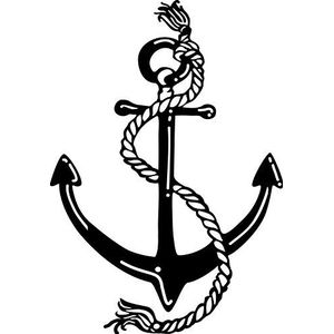 Marabu 028800002 - silhouet sjabloon anchor, DIN A4 Anchor