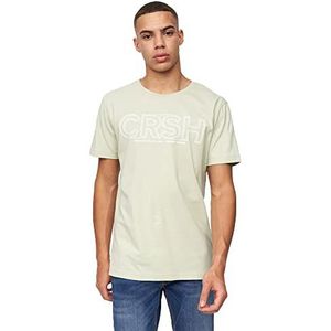 Crosshatch Kendrick T-shirt voor heren, SAGE, klein, Salie, S