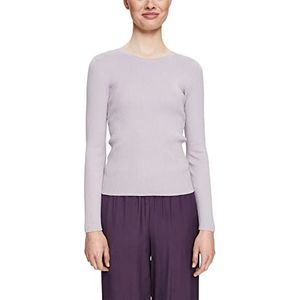 ESPRIT Pullover in geribbelde look, 570/Lavender, XXS