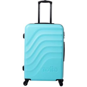 Totto - Harde koffer - Bazy - Medium koffer - Limpet Shell - Blauw - 360 wielen - TSA-systeem - Polyester voering, Blauw, Travel