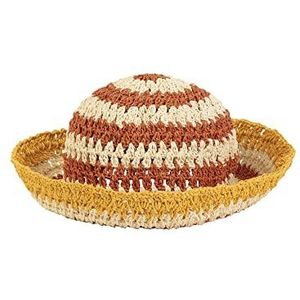 ApartFashion Dames hoofddeksel hoed, oranje-crème, normaal