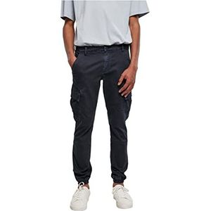 Urban Classics Heren broek Washed Cargo Twill Jogging Pants voor mannen, cargo-broek verkrijgbaar in vele kleuren, maten 30-44, Midnightnavy, 31