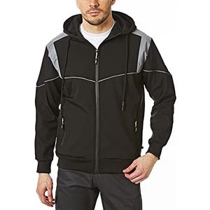 Lee Cooper Heren werkkleding Softshell Hooded Jacket, Zwart, 3X-Large