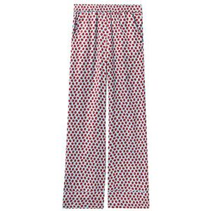 United Colors of Benetton Broek voor dames, Lichtblauw patroon rood 85a, L