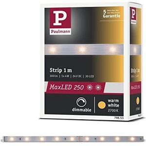 Paulmann 79853 LED Stripe MaxLED 250 warm wit 2700K 1m IP20 incl. 1x4 Watt Stripe Strip lichtband