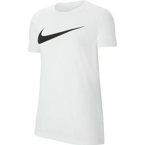 Nike Dames Short Sleeve Top W Nk Df Park20 Ss Tee Hbr, Wit Zwart, CW6967-100, M