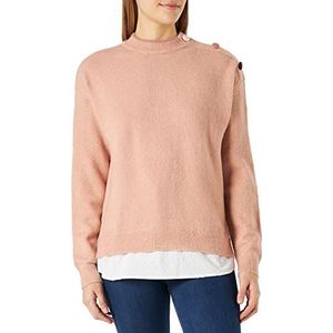 Springfield BiMaterial Plumeti pullover voor dames, Roze (Roze), S