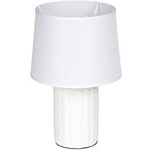 Homea 6LCE129BC lamp, keramiek, 40 W, wit, diameter 20H30 cm