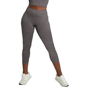 Hanes Women's Stretch Jersey Capri, Charcoal Heather, Large