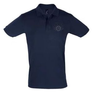AMERICAN COLLEGE USA Polo's met korte mouwen voor jongens en meisjes, uniseks kinderen, Marineblauw, 4 Jaar