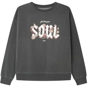 SPRINGFIELD Sweatshirt voor dames, antraciet, XS