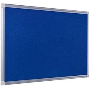Bi-Office Viltbord New Generation, prikbord met aluminium frame, 60 x 45 cm, blauw