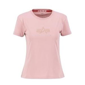 Alpha Industries - Femme Crystal T - T-shirt - Silver Pink - Katoen