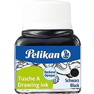 Pelikan 201665 Chinese inkt A, 523 17 zwart, glas 10 ml