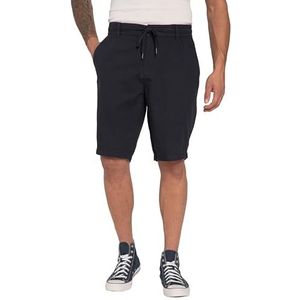 JP 1880 - Linnen Look - Bermudashorts - Mat Nachtblauw