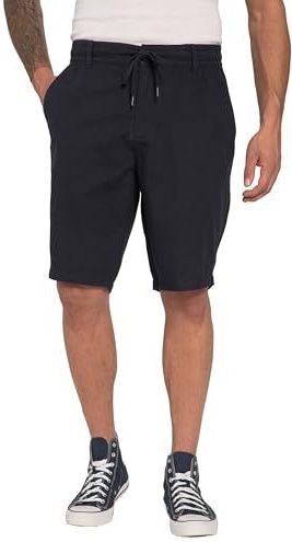 JP 1880 - Linnen Look - Bermudashorts - Mat Nachtblauw