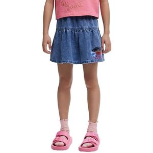 Desigual - Spijkerrok - Effen - Korte Minirok - Met Elastische Tailleband