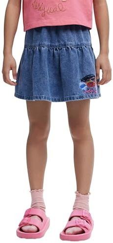 Desigual - Spijkerrok - Effen - Korte Minirok - Met Elastische Tailleband