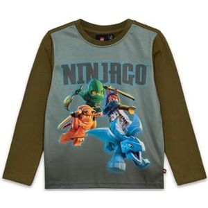 LEGO T-shirt voor jongens, Donkere Kaki, 146