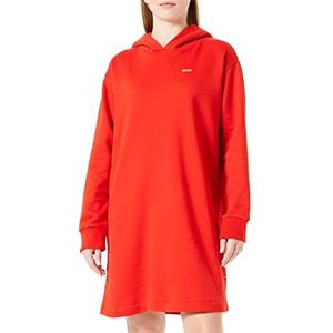 BOSS Dames Jersey Jurk, Helder Rood, L