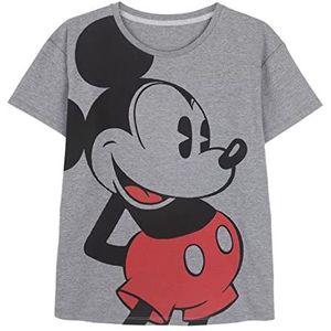 CERDÁ LIFE'S LITTLE MOMENTS Dames T-shirt met korte mouwen, voor de zomer, van 100% katoen, officieel Disney-licentieproduct, donkergrijs, volwassenen