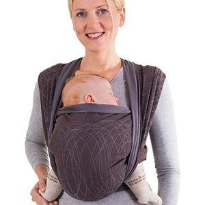 Hoppediz Geweven Baby Sling (540 x 70 cm, New York bruin)