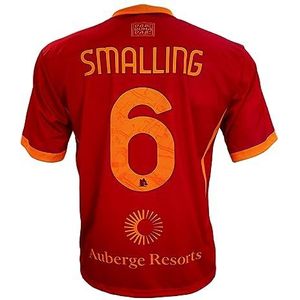 3R SPORT SRL AS Roma Chris SMALLING thuisshirt 2023/2024, maat XL, Rood, XL