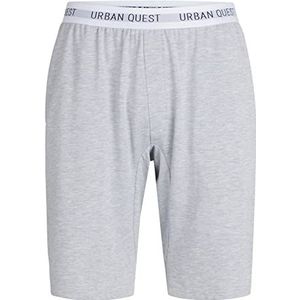 URBAN QUEST Heren Bamboo Sweat Shorts Grey Sweatpants, XL