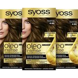 Syoss Oleo Intense Haarverf, 4-60 goudbruin, verpakking van 3 stuks (3 x 115 ml)