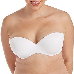 Maidenform Vrouwen Comfort Devotion Custom Lift Strapless Dagelijkse BH, Wit, 70A