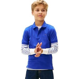 Tommy Hilfiger Jongensvlag Polo SS KB0KB09103 S/S Polo, Blauw (Majesty Blue), 18 Maanden, Blauw (Majesteit Blauw), 18 maanden