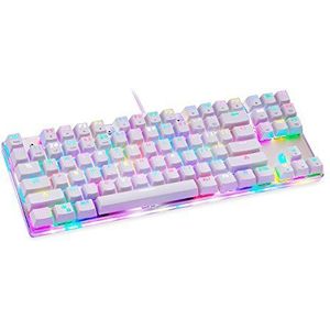 MOTOSPEED Mechanisch Gaming Keyboard K87S RGB (wit)