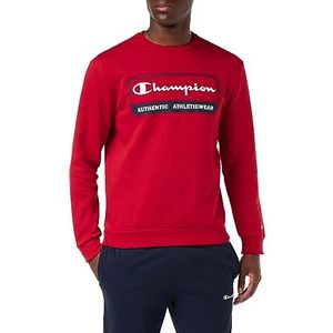 Champion Legacy Graphic Shop Authentic-Powerblend Fleece Crewneck Sweatshirt voor heren, Rosso Scuro, M
