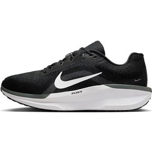 Nike AIR Winflo 11 Hardloopschoen voor heren, zwart/wit-antraciet-cool grijs, 45,5 EU, Zwart Wit Antraciet Cool Grey, 45.5 EU