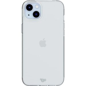 Tech21 Evo Lite Clear hoesje voor iPhone 15 Plus, Semi-Transparant, Standaard telefoonhoesje, TPU en Biologisch afbreekbaar materiaal, Valbescherming: 2.4m