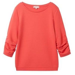 TOM TAILOR Denim Sweatshirt voor dames, 11042 - Plain Rood, S