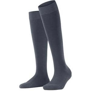 FALKE Dames Kniekousen ClimaWool W Kh wol lyocell lang eenkleurig 1 paar, Grijs Steel Grey 3250, 37-38