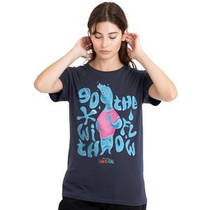 Elemental Go with The Flow, Wade dames T-shirt, diep marineblauw, medium, Diepe marine, M