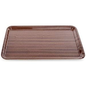 WAS 9020 450 Melaminegecoat houten dienblad met anti-slip oppervlak, rechthoekig, 45 cm x 34,0 cm