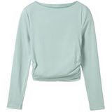 TOM TAILOR Cropped Longsleeve voor meisjes, 10884 - Smoke Green, 128